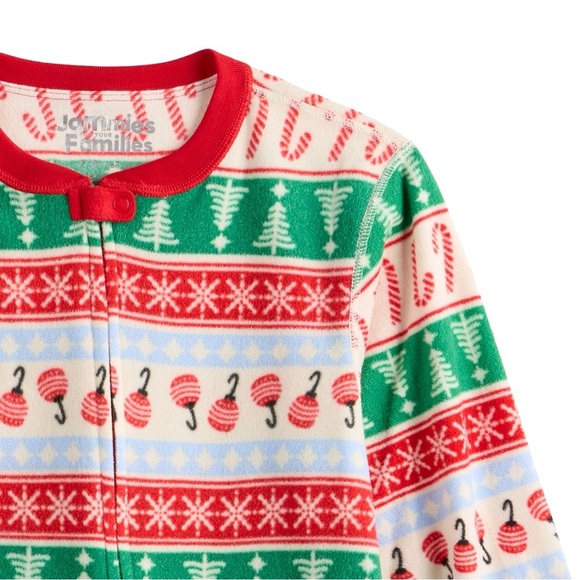 Jammies For Your Families® Joyful Celebration One-Piece PJ’s Festive Holiday - Picture 3 of 12